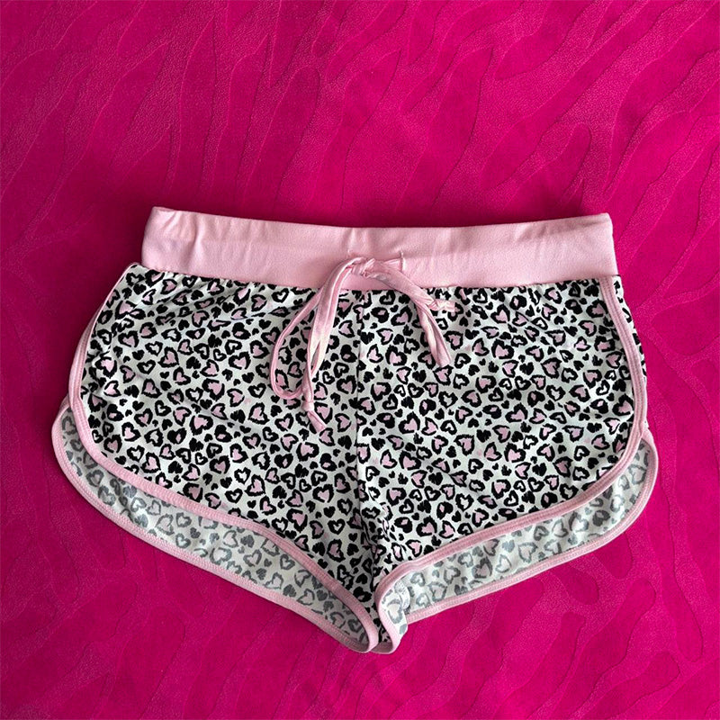 JazzHer Leopard Aeathetic Vintage Casual Shorts Y2K HIP HOP Gothic Rock Hot Shorts Sexy Cool Girl Summer Woman's Streetwear Hot Pants