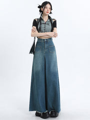 christmas outfit JazzHer Women Blue Baggy Y2k Jeans Harajuku 90s Aesthetic Oversize Denim Trousers Vintage Japanese 2000s Style Jean Pants Trashy Clothes