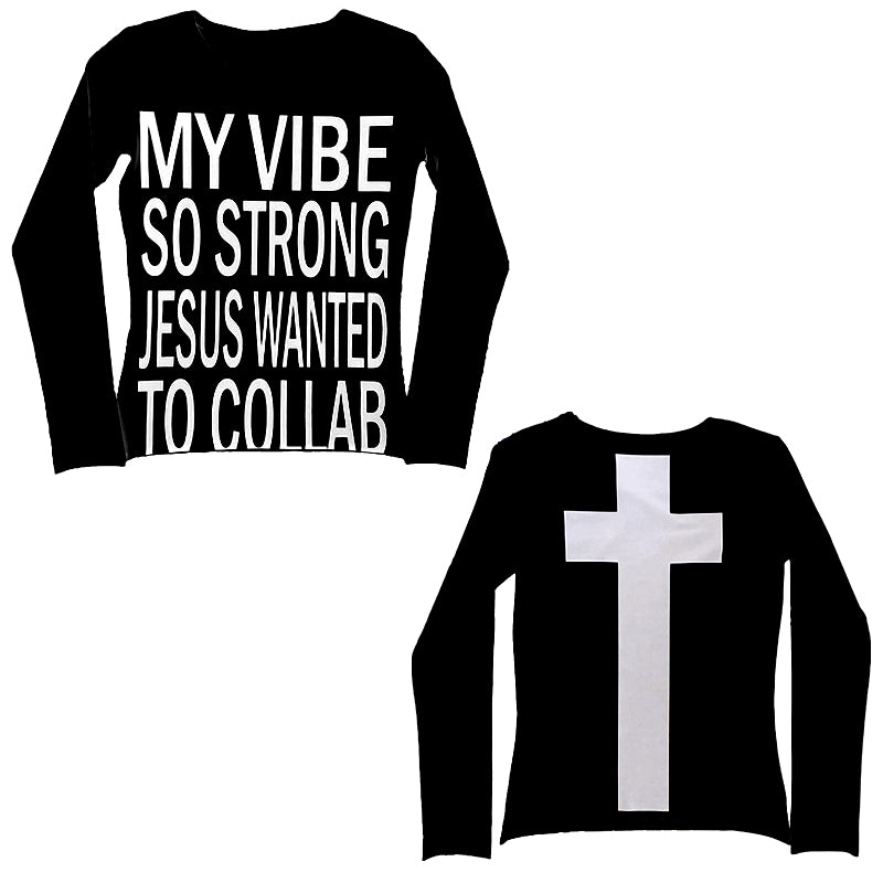 JazzHer Vintage Harajuku Gothic Hip Hop Emo Girl Casual Long Sleeve Tee Sexy Slim Chic Print Crop Top Grunge Punk Women's Y2K Streetwear