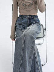 christmas outfit JazzHer Women Blue Baggy Jeans Harajuku Oversize Straight Denim Trousers Y2k 90s Vintage Japanese 2000s Style Jean Pants Trashy Clothes