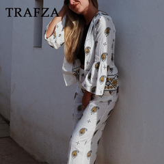 cold weather outfits JazzHer 2024 Spring Summer Casual Women Embroidery Suits Fashion Solid Flare Sleeve Open Stitch Blazers+Mid Waist Wide Leg Pants