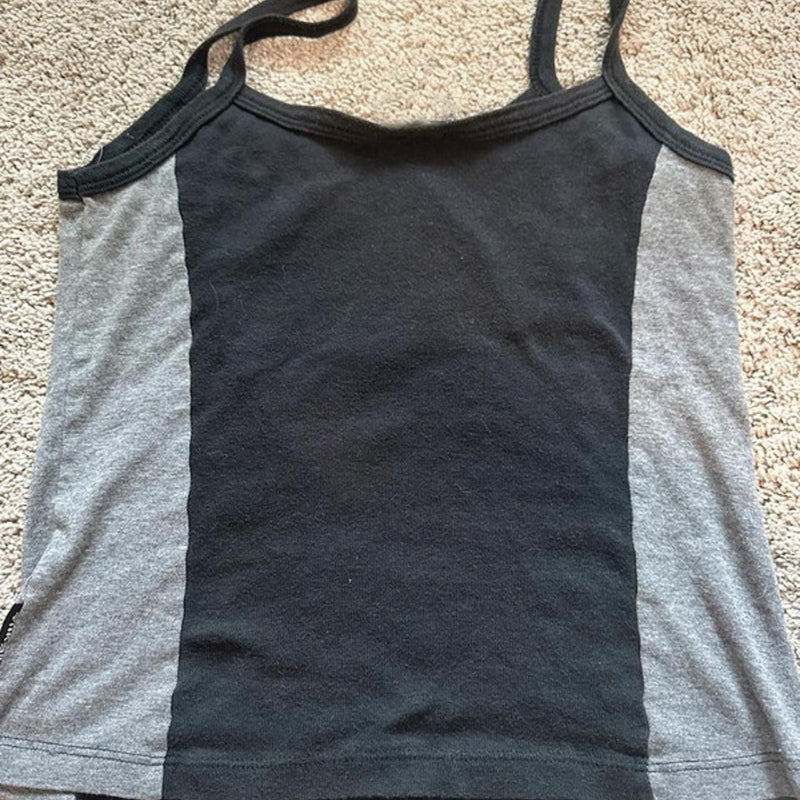 JazzHer Aesthetic Letter Y2K style Crop Top T-shirt Short Sleevle Vest Tees Harajuku Streetwear Suspenders Women Clothes shirt emo