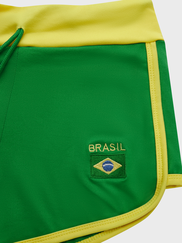 JazzHer 2024 New Brasil Color Block Shorts