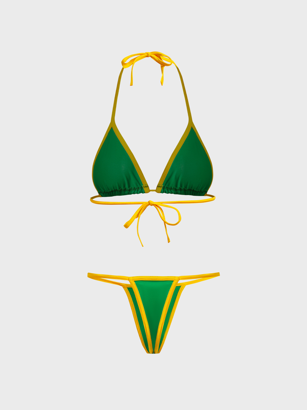 JazzHer 2024 New Brasil Halter Tight Y2K Bikini Set