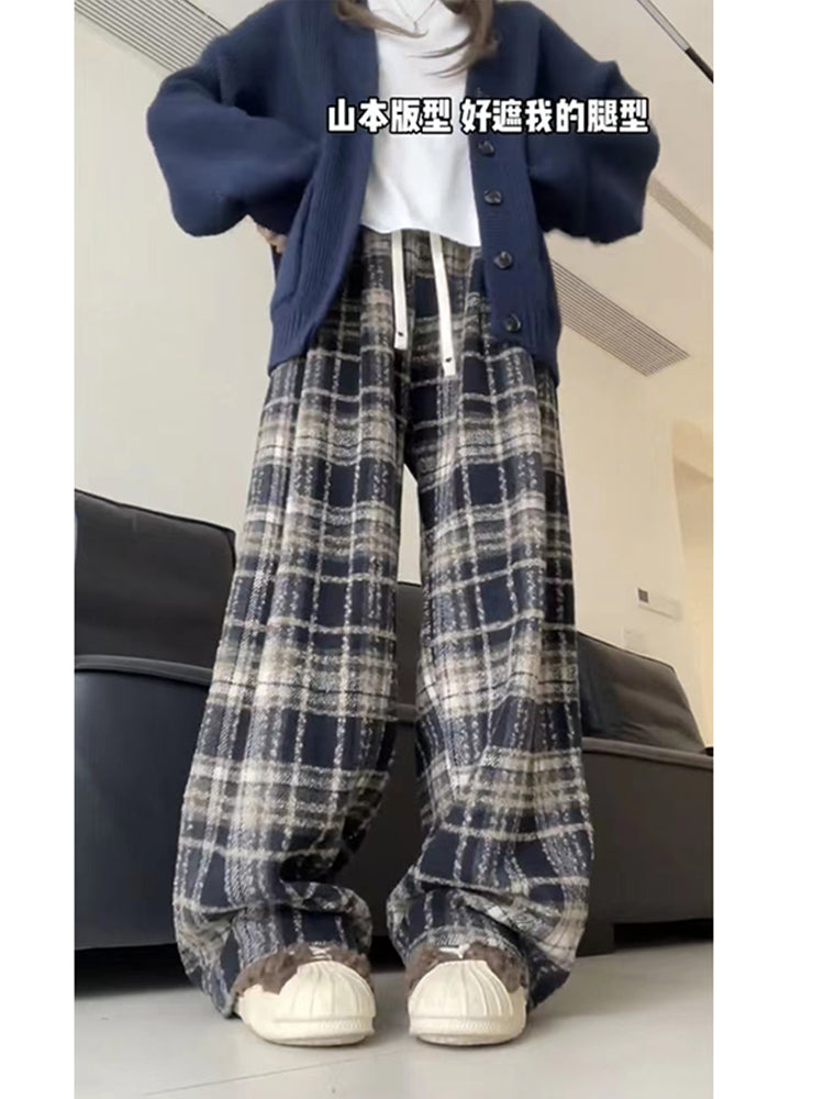 christmas outfit JazzHer Women Baggy Plaid Sweatpants Harajuku Jogger Streetwear Fashion Oversize High Waist Y2k Pants Vintage Wide Leg Trousers Clothes