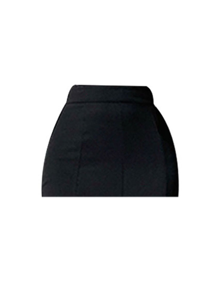 christmas outfit JazzHer Fashion High Waist Midi Skirts For Women 2025 Autumn Slim Fit Hip Mermaid Skirt Woman Korean Style Ruffles Black Skirts Elegant