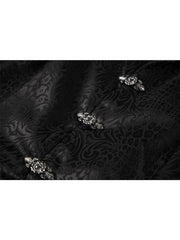 christmas outfit JazzHer Women Shirts Black Turn-down Collar Long Sleeve Loose Vintage Blouses Female Elegant Office Ladies Chic Jacquard Tunic Shirt Top
