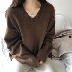 JazzHer Dark Academia Oversized Sweater