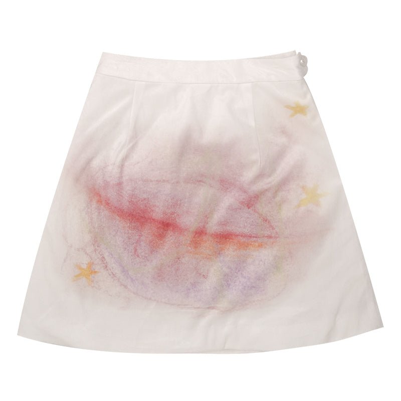 Jazzher Baby Bunny Print A-Line Skirt