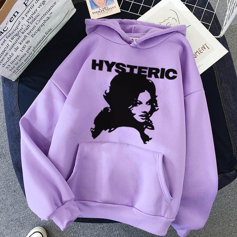 JazzHer Y2K Retro Print Hoodies Women Autumn and winter Casual Oversized Long Sleeve Pullovers Tops Harajuku Unisex Loose Sweatshirt emo