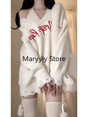 JazzHer 2025 Autumn Elegant Knitted Sweater Dress Women Casual Long Sleeve Y2k Korean Style Outwear 2 Piece Dress Set Party Pullover