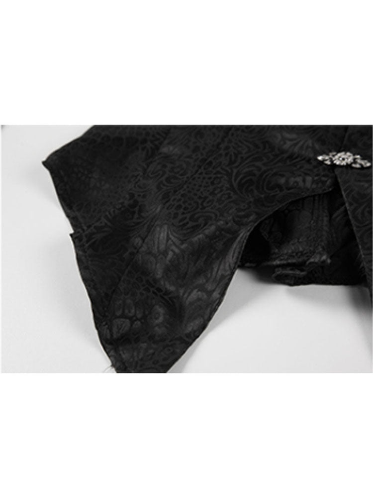 christmas outfit JazzHer Women Shirts Black Turn-down Collar Long Sleeve Loose Vintage Blouses Female Elegant Office Ladies Chic Jacquard Tunic Shirt Top