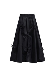 christmas outfit JazzHer Harajuku Pleated Skirts High Waistfor Women High Waisted Skirt Lace Up Bow 2025 Elegant Fashion Skirts Midi Skirt Korean Style