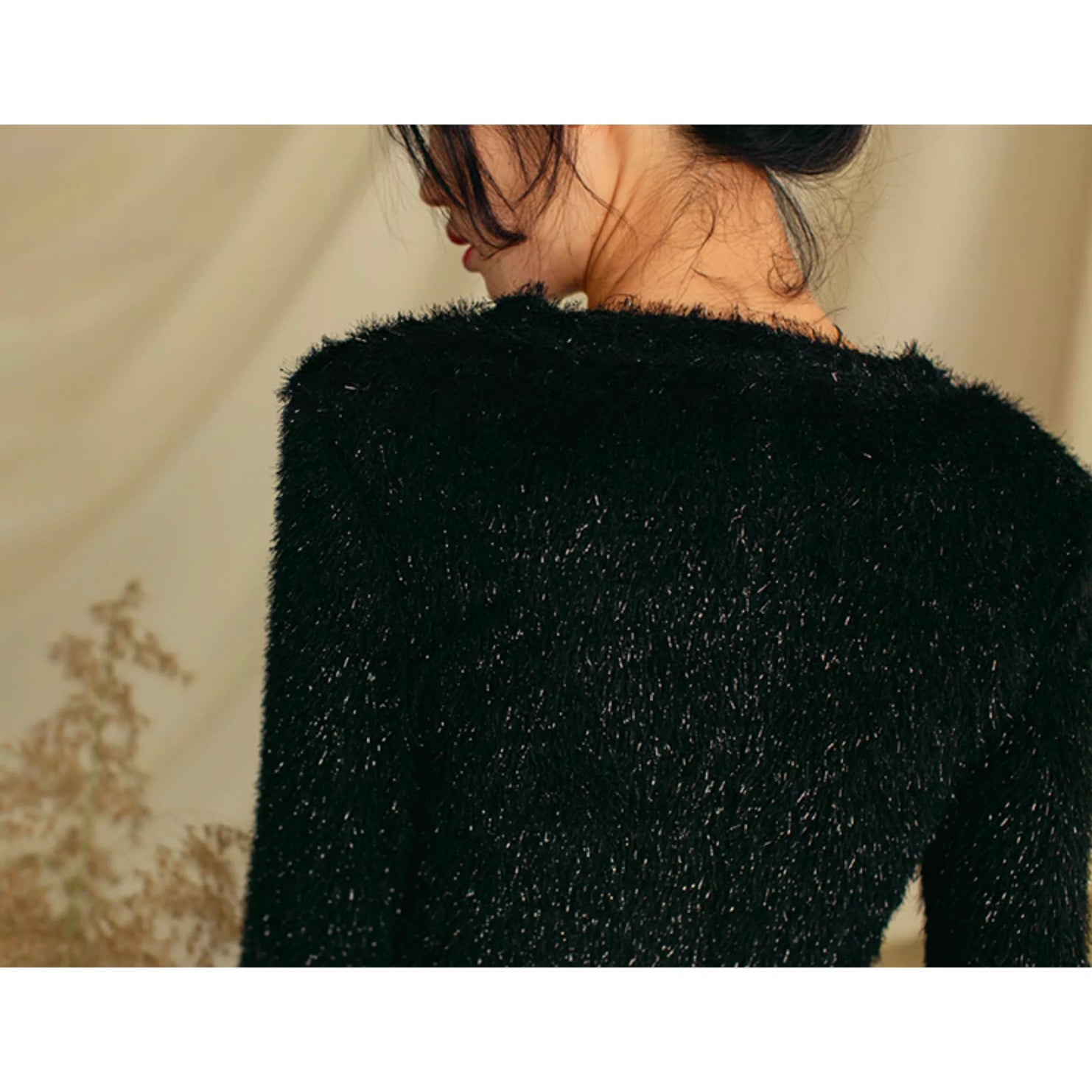 JazzHer 2024 Fall Fashion Bewitching Fluffy Knit Sweater