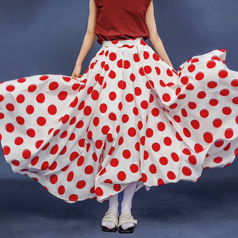 Jazzher Actress'S Polka Dot Long Skirt