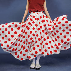 Jazzher Actress'S Polka Dot Long Skirt