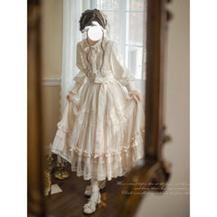 Jazzher Bisque Doll Tulle Jumper Skirt And Ruffle Blouse (Pre-Order Item: Shipped Within 30 Days)