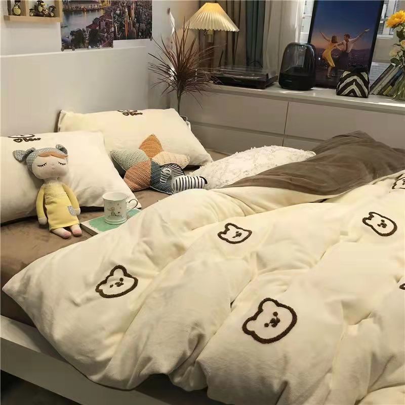 JazzHer Doughnut Soft And Cute Donut Bedding Set Ins Linen And Duvet Cover With Pillowcases Single Double Full Size For Kids Adults