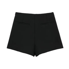 JazzHer Asymmetrical Skirt Pants Women's Shorts Mini  Hight Waist Zipper Woman Fashion Skirt Pants