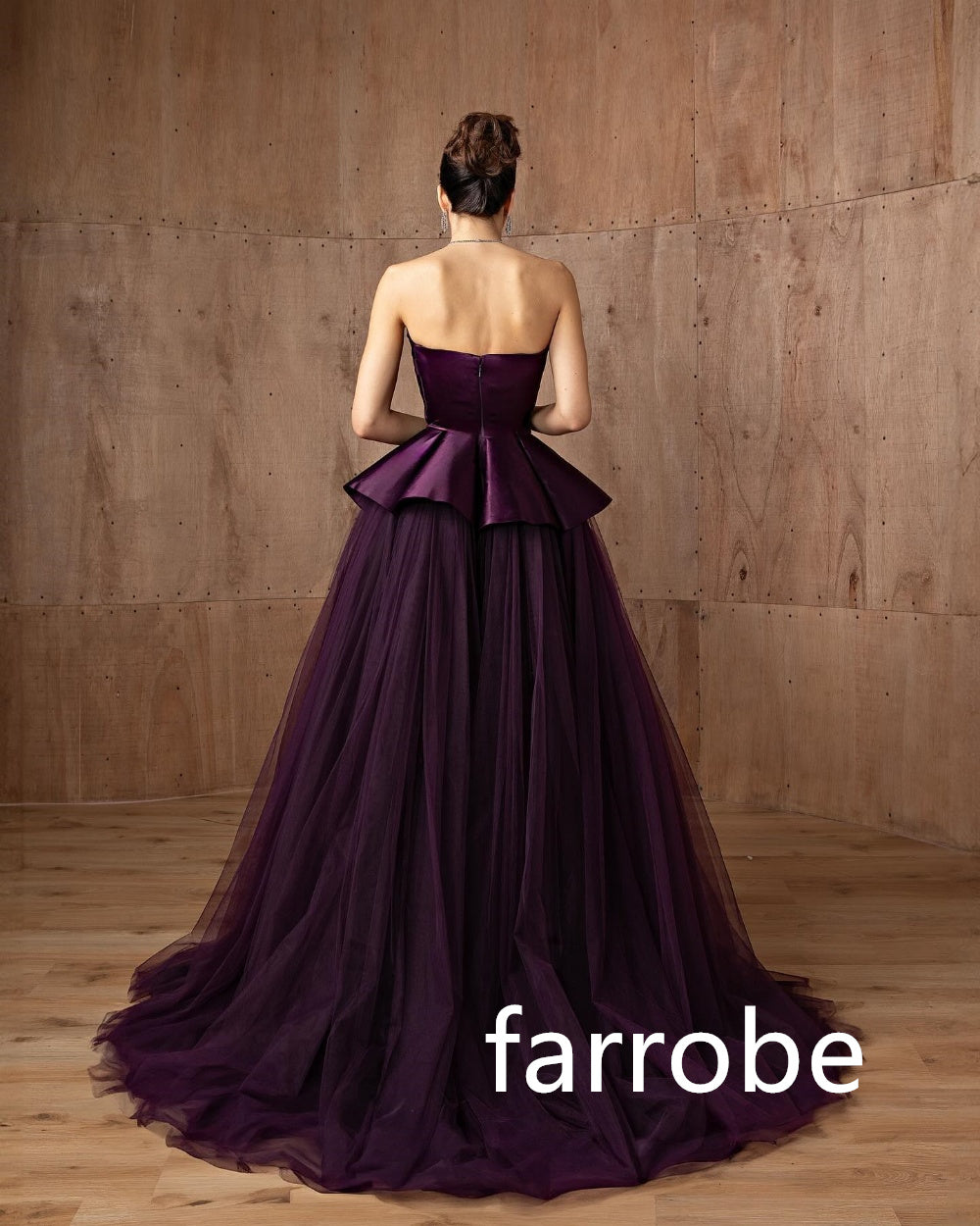 JazzHer Customized Fashion Net Pleat A-line Strapless Long Dresses Bespoke Occasion Dresses Classic Exquisite Modern Style Pastrol Chine (PRE-ORDER)