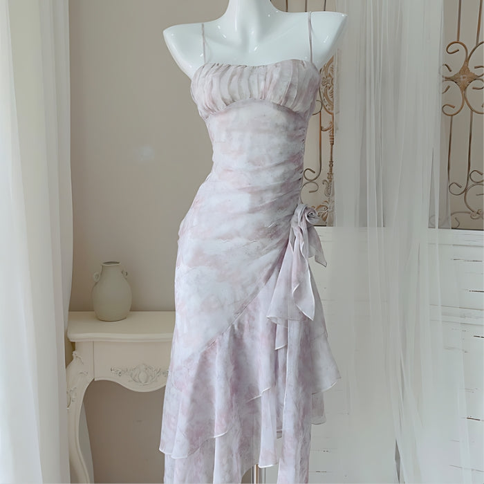 JazzHer Floral Evening Midi Dress