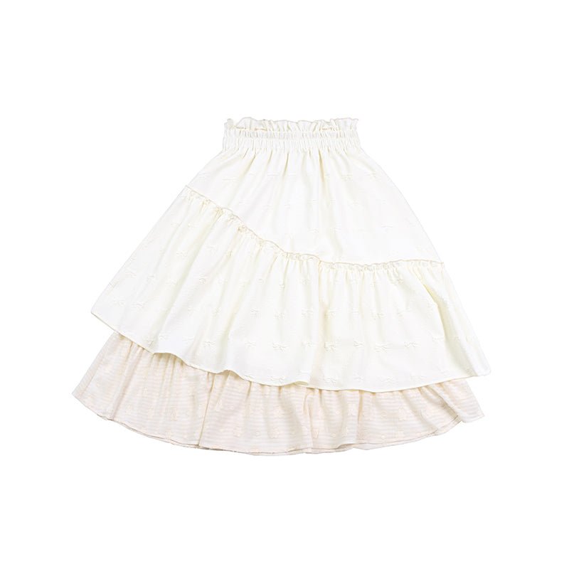 Jazzher Angel Veil Sheer Tiered Skirt