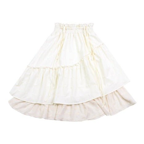 Jazzher Angel Veil Sheer Tiered Skirt