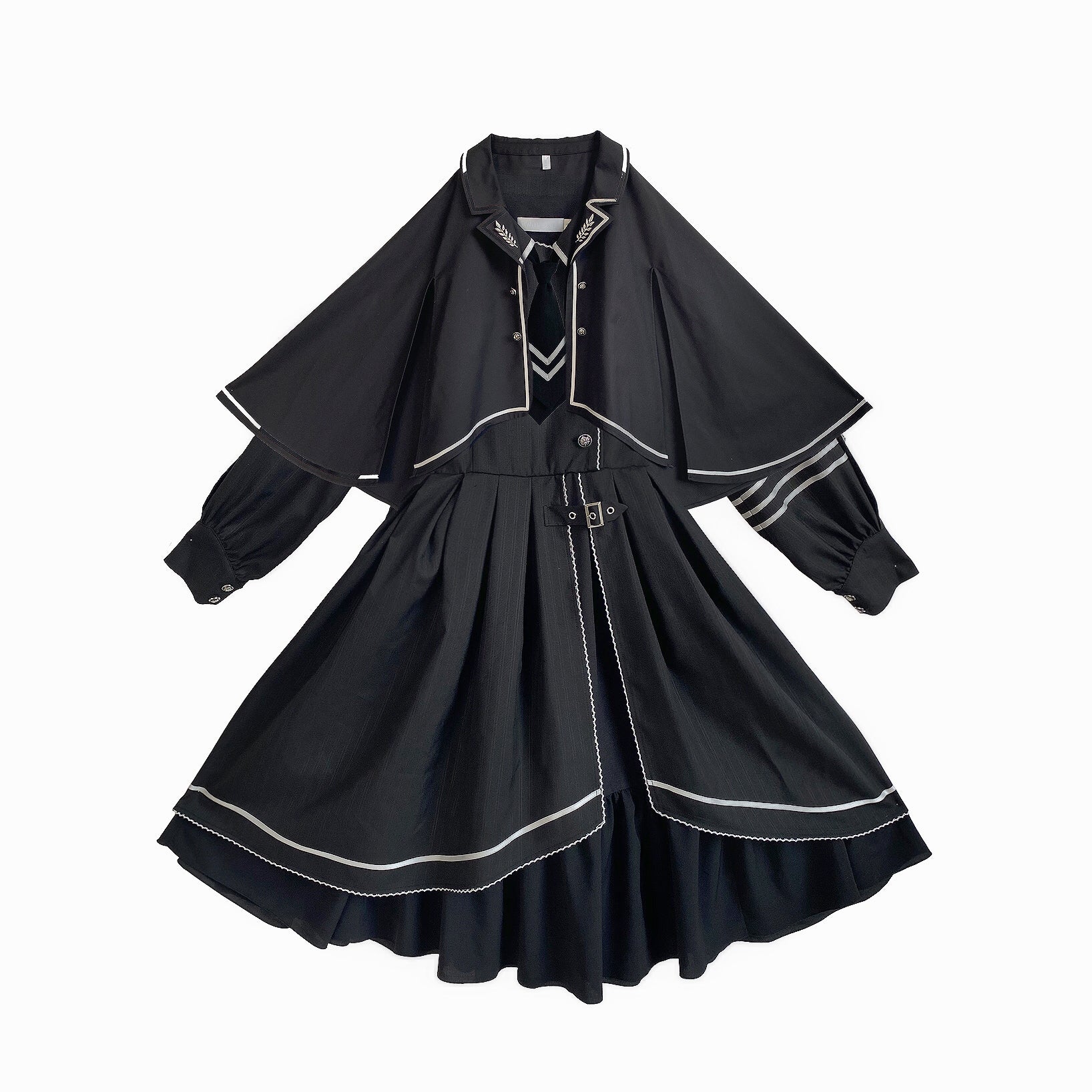 Jazzher Black Alchemy Gothic Dress And Gothic Cape